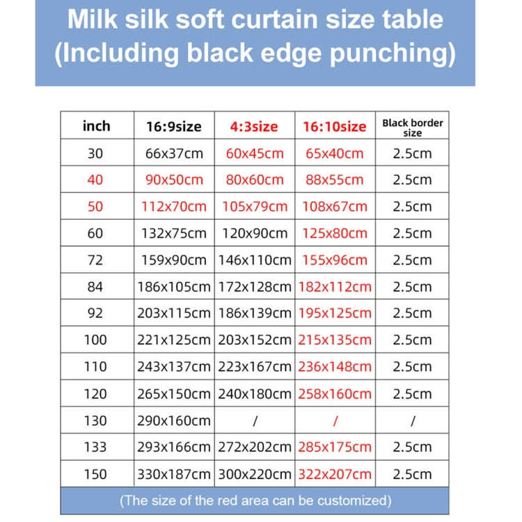 Folding Milk Silk Polyester Projector Film Curtain, Size:84 inch (16:9) Projection Area: 186 x 105cm