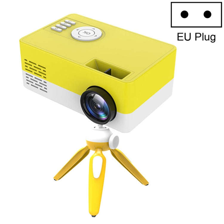J15 1920 x 1080P HD Household Mini LED Projector with Tripod Mount Support AV / HDMI x 1 / USB x1...