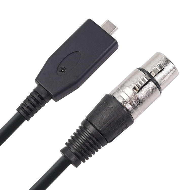 TY18 USB-C / Type-C Male to Cannon Female Microphone Recording Cable, Cable Length:2m