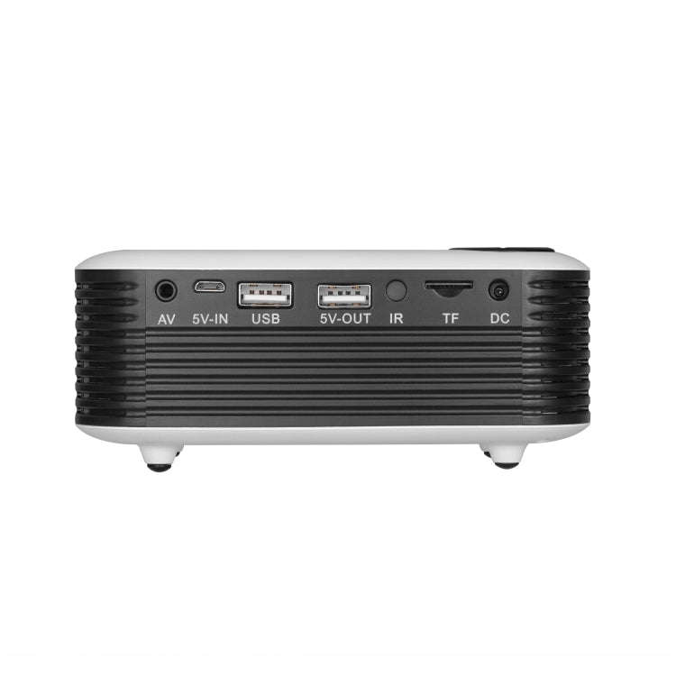 TRANSJEE A2000 320x240P 1000 ANSI Lumens Mini Home Theater HD Digital Projector, Plug Type: UK Pl...