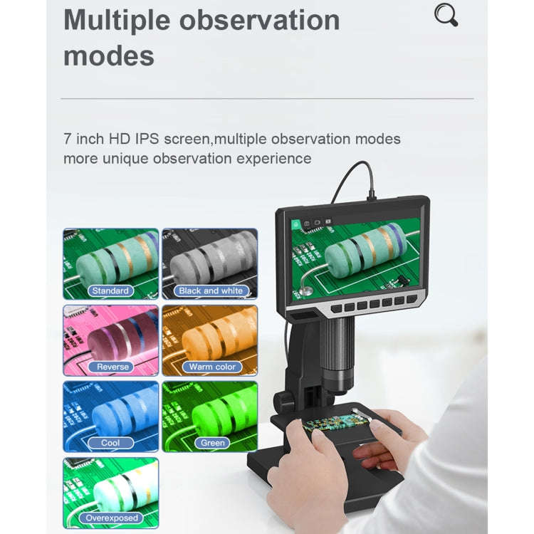inskam315 7 inch IPS Screen 2000X 12MP HD Digital Microscope