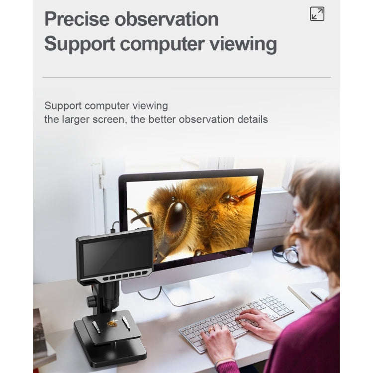inskam315 7 inch IPS Screen 2000X 12MP HD Digital Microscope