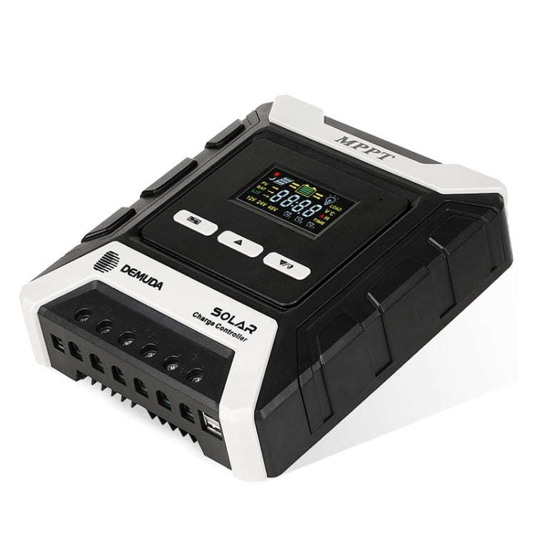 MPPT Solar Controller 12V / 24V / 48V Automatic Identification Charging Controller with Dual USB ...