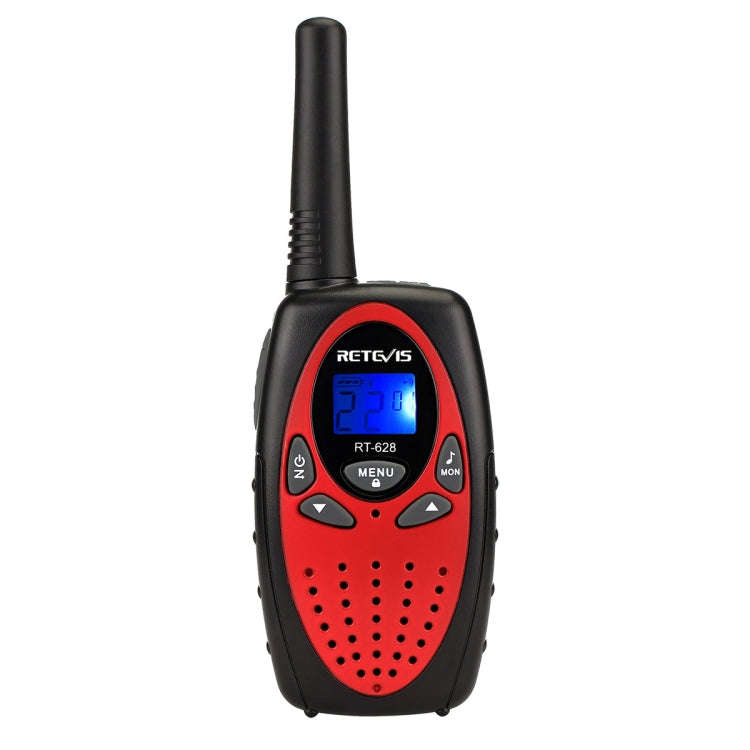 1 Pair RETEVIS RT628 0.5W EU Frequency 446MHz 8CHS Handheld Children Walkie Talkie(Red)