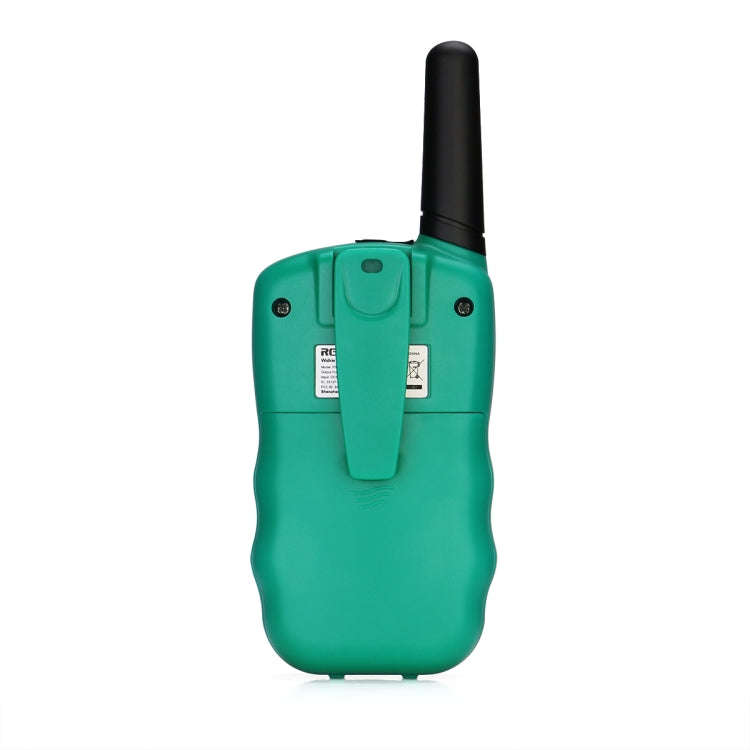 1 Pair RETEVIS RT388 0.5W EU Frequency 446MHz 8CHS Handheld Children Walkie Talkie(Green)