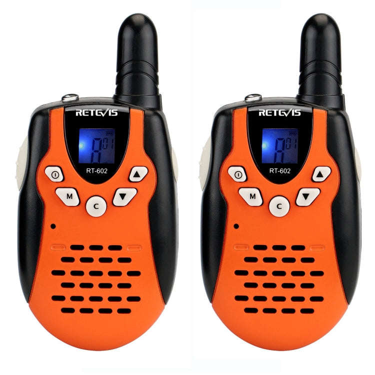 1 Pair RETEVIS RT602 0.5W EU Frequency 446.00625-446.09375MHz 8CHS Handheld Children Walkie Talki...