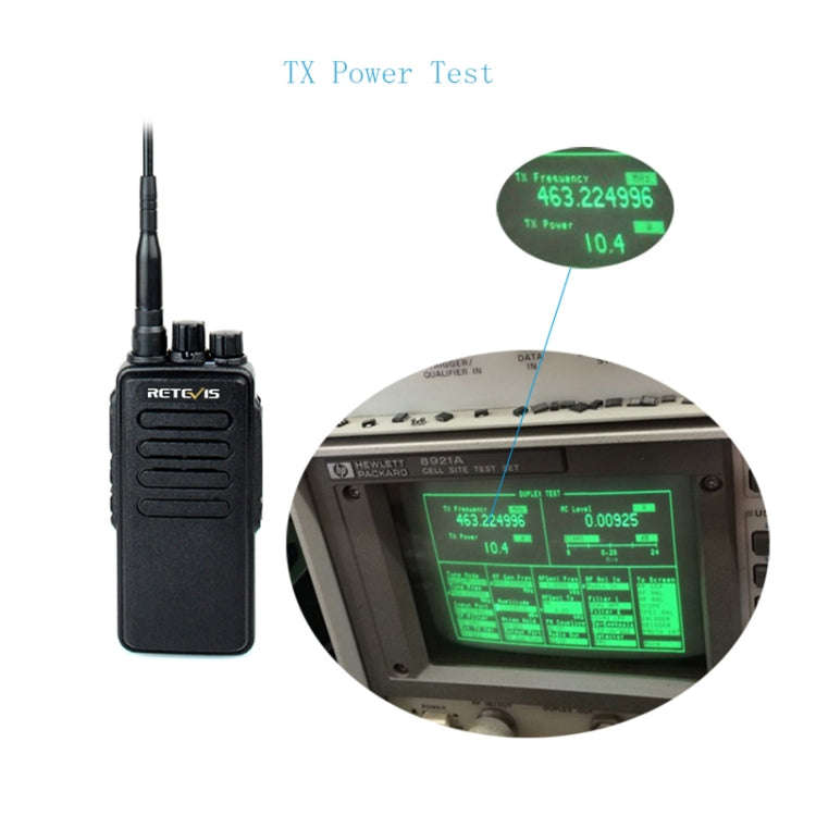 RETEVIS RT1 10W UHF 400-520MHz 16CH Handheld Walkie Talkie, EU Plug