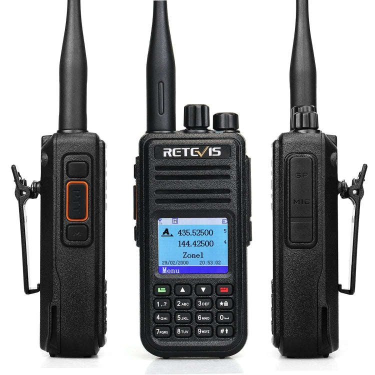 RETEVIS RT3S 136-174MHz + 400-480MHz 3000CH Handheld DMR Digital Two Way Radio Walkie Talkie, GPS...