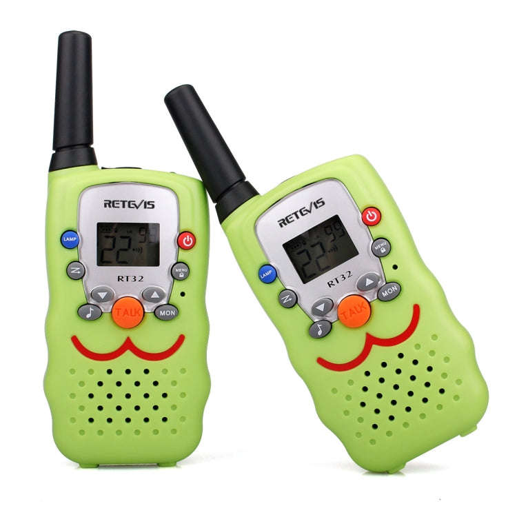 1 Pair RETEVIS RT32 0.5W US Frequency 462.550-467.7125MHz 22CH Handheld Children Walkie Talkie(Gr...