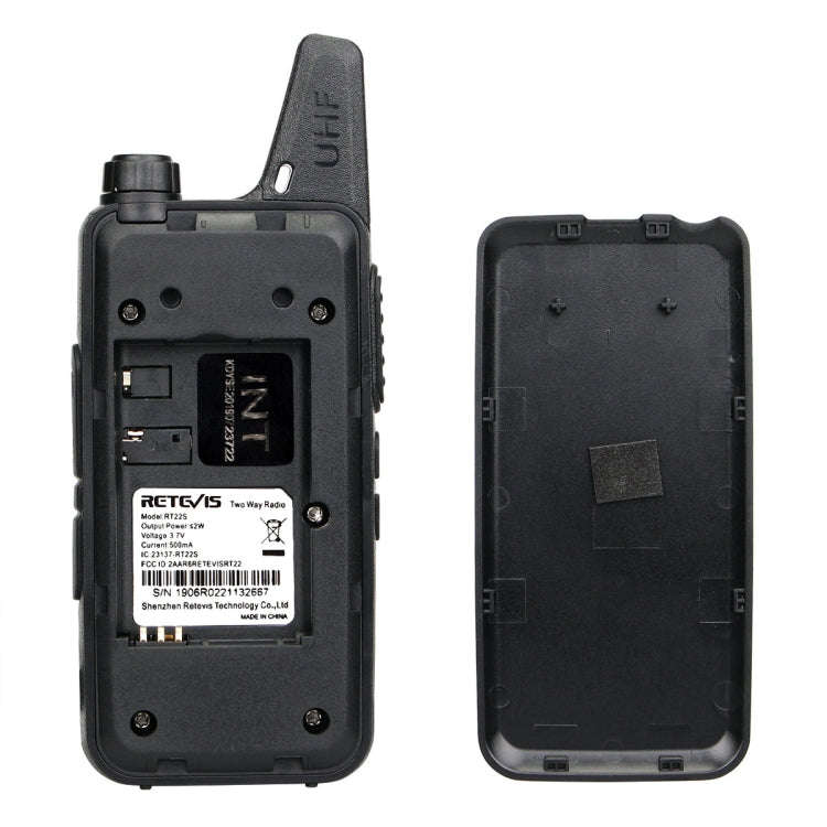 1 Pair RETEVIS RT22S US Frequency 22CHS FRS License-free Two Way Radio Handheld Walkie Talkie, US...
