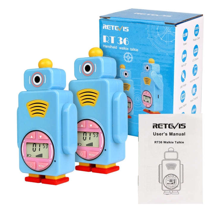 1 Pair RETEVIS RT36 US Frequency 462.5625-467.7125MHz 14CHS Children Handheld Walkie Talkie, US P...