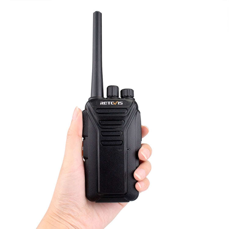 RETEVIS RT27 0.5W EU Frequency 446MHz 16CHS FRS Two Way Radio Handheld Walkie Talkie, EU Plug(Black)