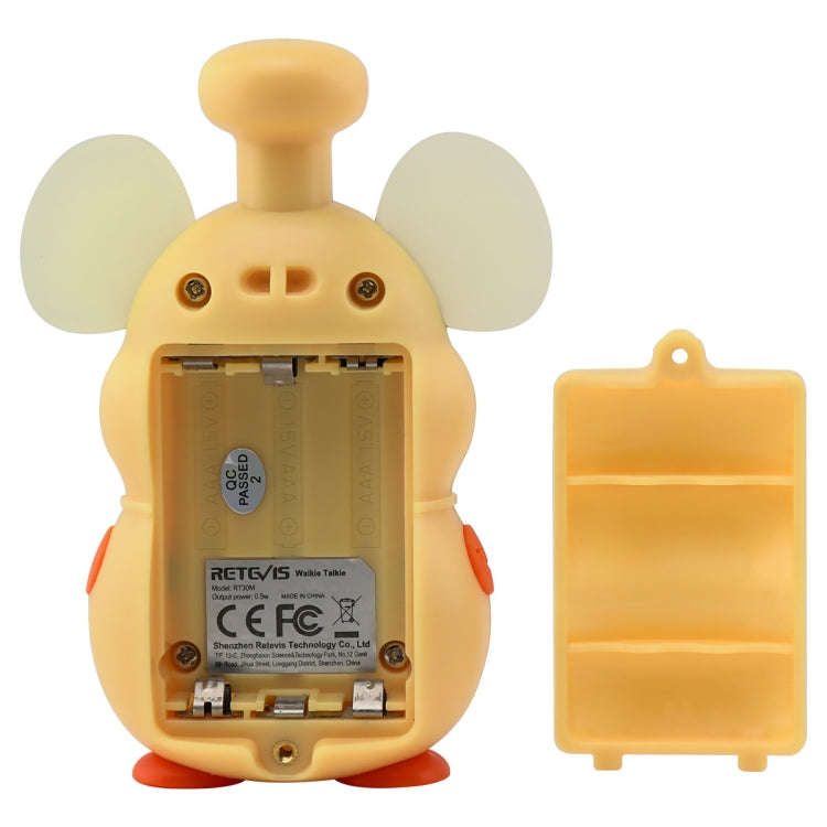 1 Pair RETEVIS RT30M 0.5W US Frequency FRS467 1CH Mouse Shape Children Handheld Walkie Talkie(Yel...