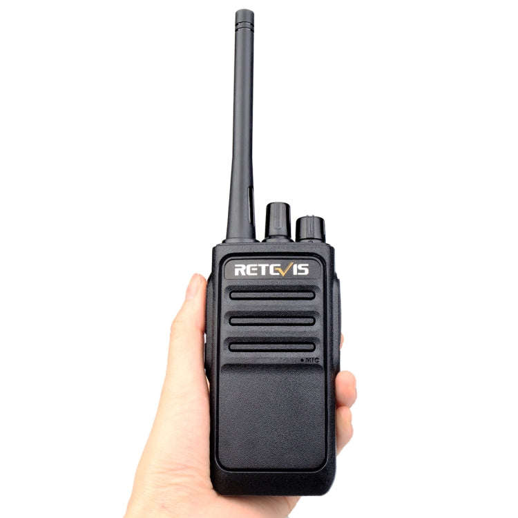 1 Pair RETEVIS RT617 0.5W PMR446 16CHS Two Way Radio Handheld Walkie Talkie, EU Plug(Black)