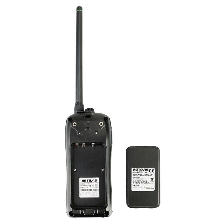 RETEVIS RT55 5W 156.000-161.450MHz+156.050-163.425MHz Waterproof Two Way Radio Handheld Walkie Ta...