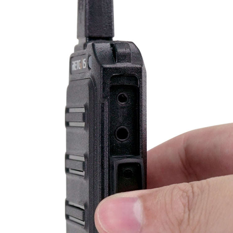 1 Pair RETEVIS RT19 22CHS FRS Two Way Radio Handheld Walkie Talkie, US Plug(Black)