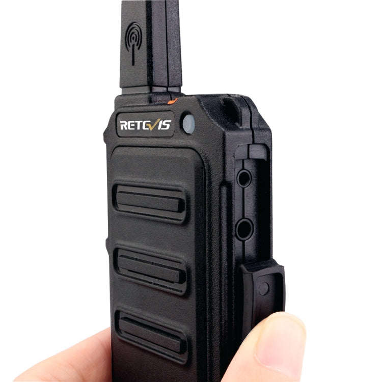 1 Pair RETEVIS RT19 PMR446 16CHS Two Way Radio Handheld Walkie Talkie, EU Plug(Black)