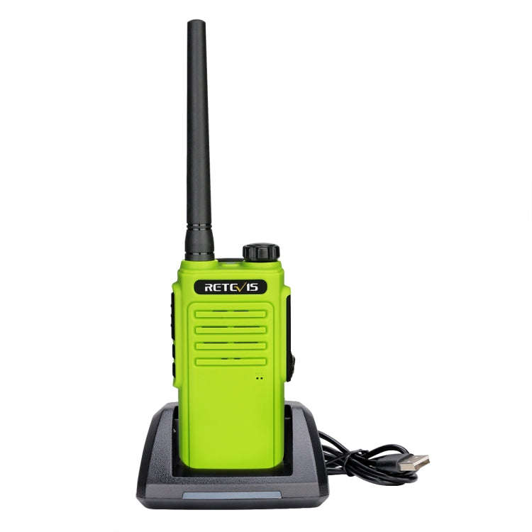 RETEVIS RT47 16CHS IP67 Waterproof FRS Two Way Radio Handheld Walkie Talkie, US Plug(Green)