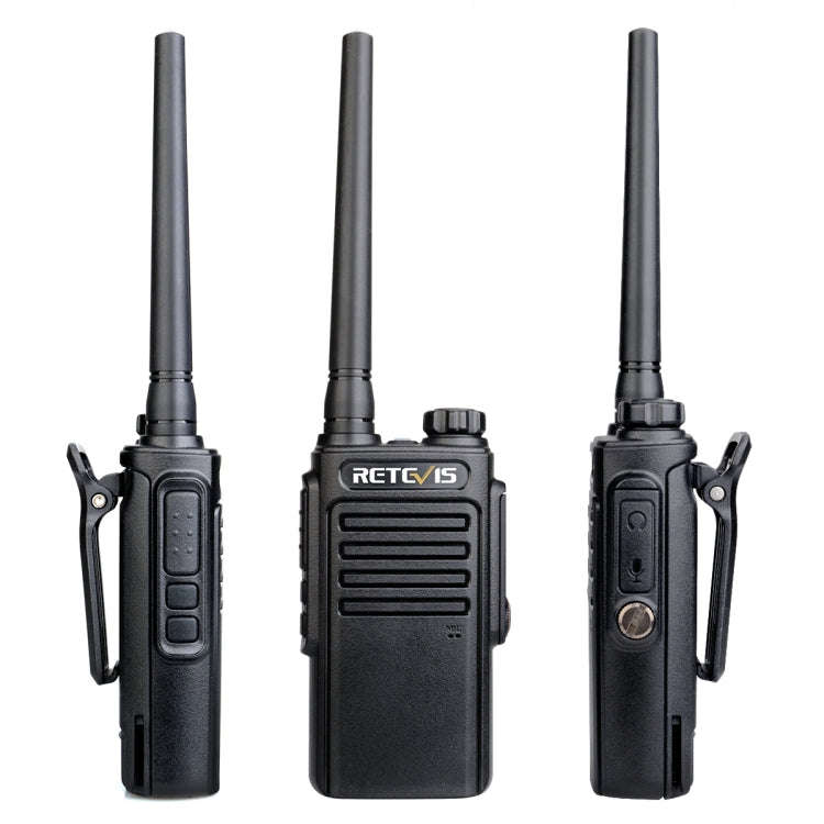 RETEVIS RT47 PMR446 16CHS IP67 Waterproof FRS Two Way Radio Handheld Walkie Talkie, EU Plug(Black)