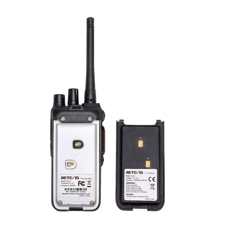 RETEVIS RT76 5W 30CHS GMRS Two Way Radio Handheld Walkie Talkie, US Plug(Black)