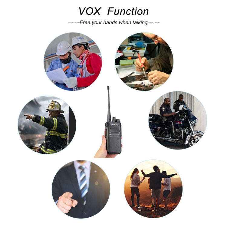 RETEVIS RT43 5W UHF 400-480MHz 32CHS DMR Digital Two Way Radio Handheld Walkie Talkie, US Plug(Bl...