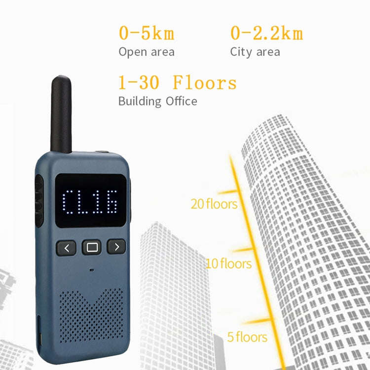 RETEVIS RB619 PMR446 16CHS License-free Two Way Radio Handheld Walkie Talkie, EU Plug(Navy Blue)