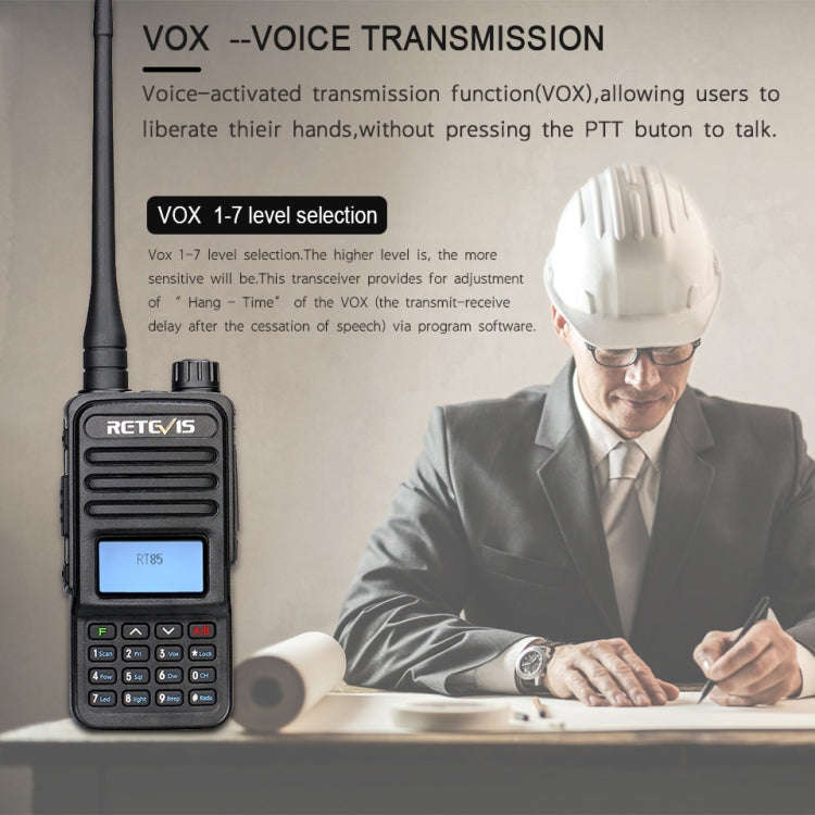 RETEVIS RT85 US Frequency 136.000-174.000MHz+400.000-470.000MHz 200CHS Dual Band Digital Two Way ...