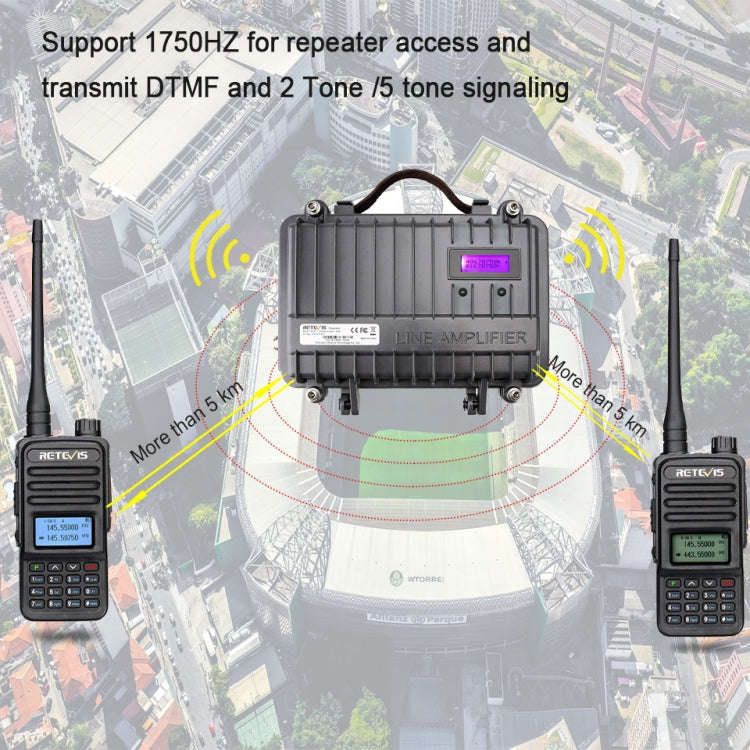 RETEVIS RT85 EU Frequency 136.000-174.000MHz+400.000-470.000MHz 200CHS Dual Band Digital Two Way ...