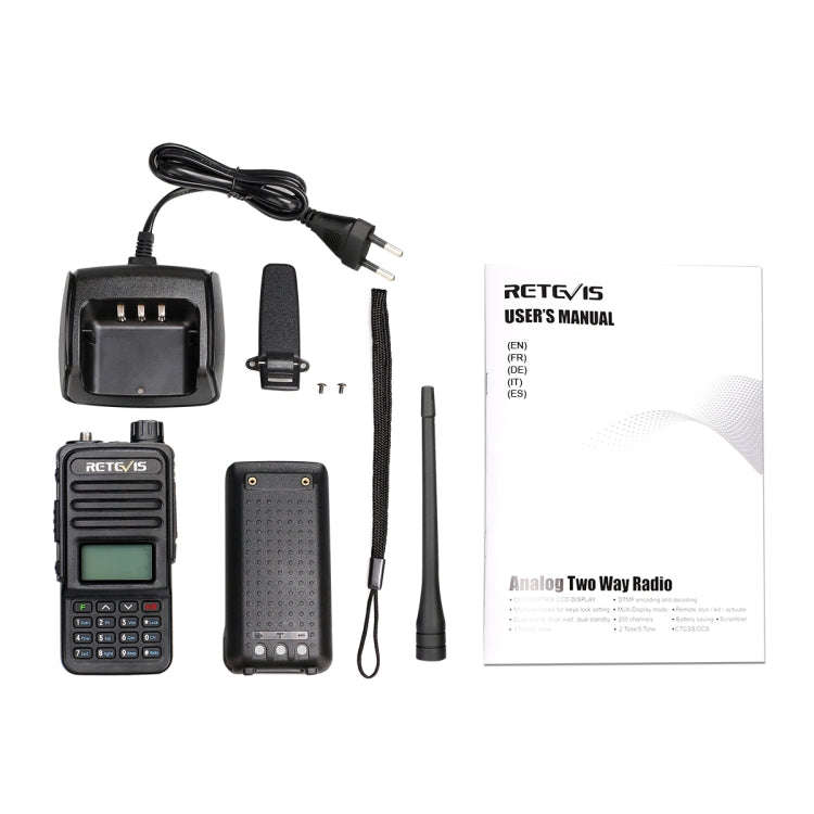 RETEVIS RT85 EU Frequency 136.000-174.000MHz+400.000-470.000MHz 200CHS Dual Band Digital Two Way ...