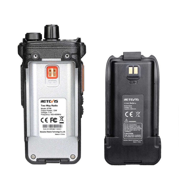 RETEVIS RT86 10W 430-440MHz 16CHS Two Way Radio Handheld Walkie Talkie with Wireless Copy Functio...