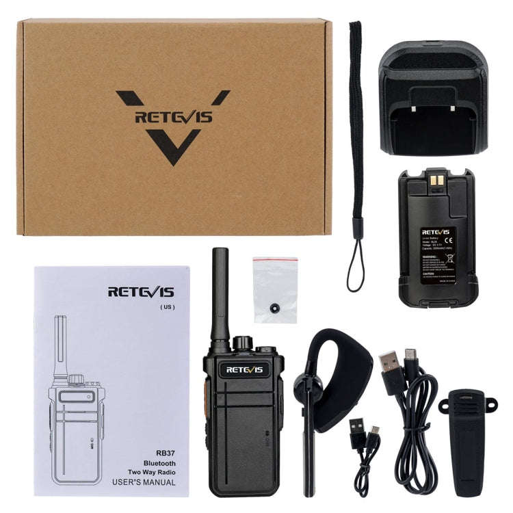 RETEVIS RB37 US Frequency 462.5625-467.7125MHz 22CHS FRS License-free Two Way Radio Handheld Blue...