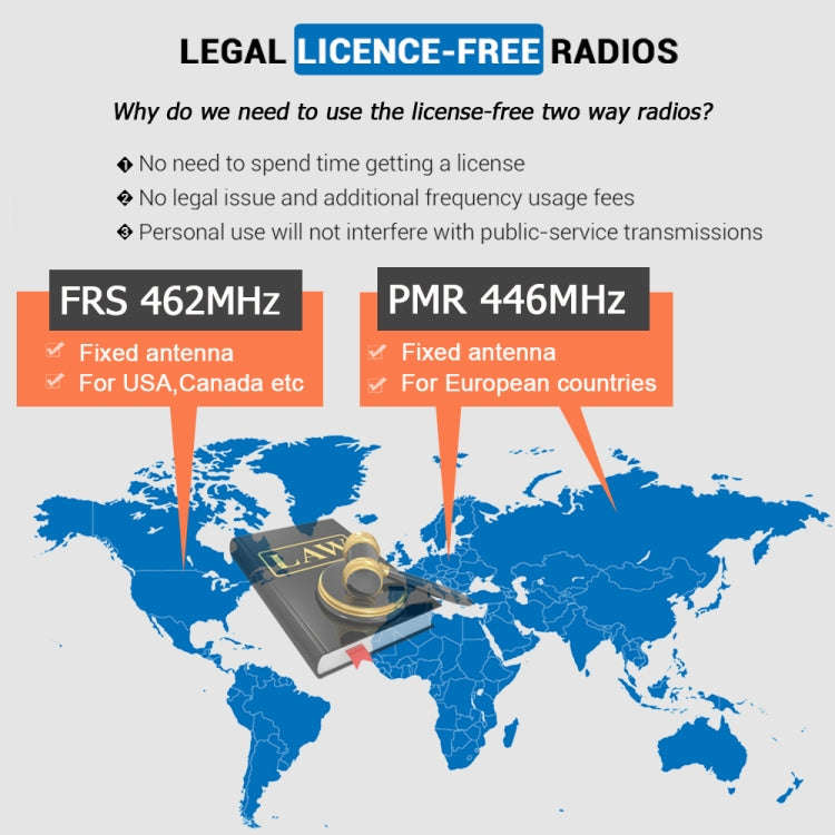 RETEVIS RB637 EU Frequency PMR446 16CHS License-free Two Way Radio Handheld Bluetooth Walkie Talk...