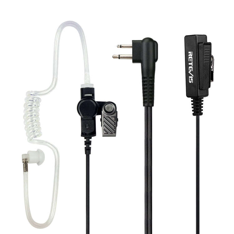 RETEVIS M 2 Pin Long Clip Air Guide Covert Acoustic Tube Earpiece Speaker Microphone