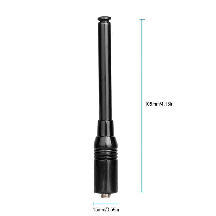 RETEVIS RT-773 136-174+400-480MHz SMA-F Famale Dual Band Whip Antenna for H-777/RT-5R/RT-B6/RT-5R...