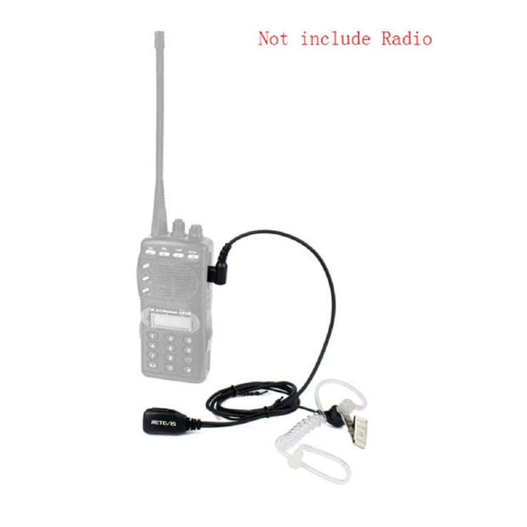 RETEVIS T-001 1 Pin PTT Noise Reduction Covert Air Acoustic Tube Inera Earphone Microphone for Mo...