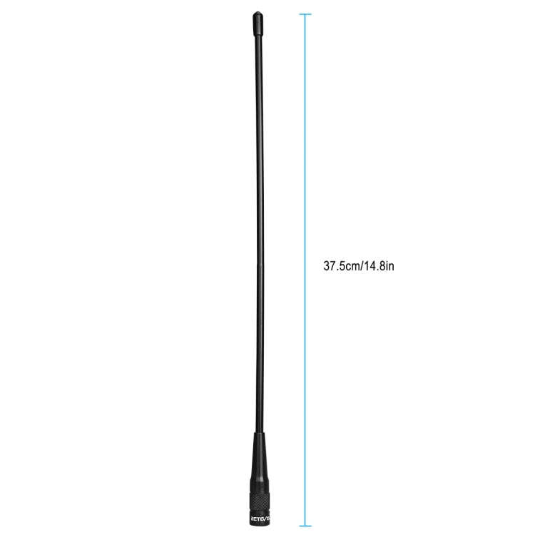 RETEVIS RHD-771 136-174+400-480MHz SMA-M Male Dual Band Antenna for RT1/RT2/RT3 TYT MD-380/UV8000D