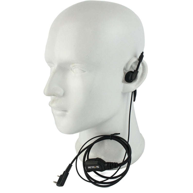 RETEVIS R-111 K Head G Type PTT Adjustable Volume Earphone Microphone for H-777/RT-5R/RT1/RT2/RT5