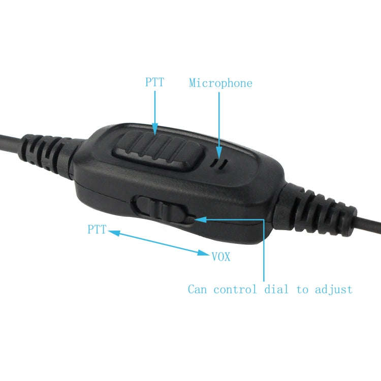 RETEVIS R-112 PTT / VOX Covert Acoustic Tube Earphone Microphone for H-777/RT-5R/RT1/RT2/RT5