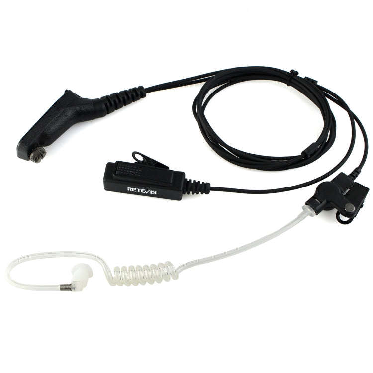 RETEVIS R-1M21 Two-wire Large PTT Acoustic Tube Earphone Microphone for Motorola XPR6000/XPR6550/...
