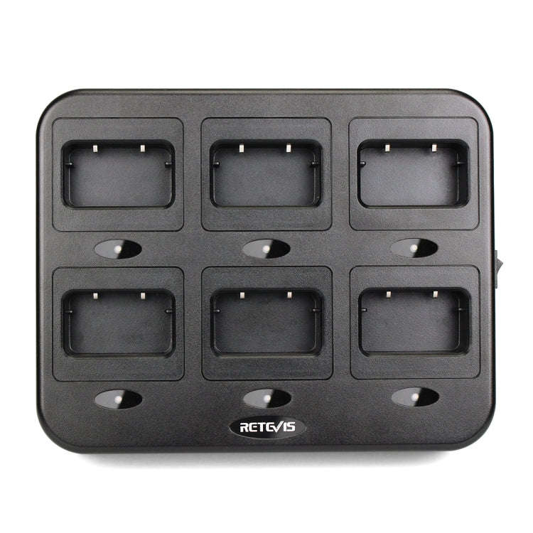 RETEVIS RTC21 Multi-function Six-Way Walkie Talkie Charger for Retevis RT21/RT24, US Plug