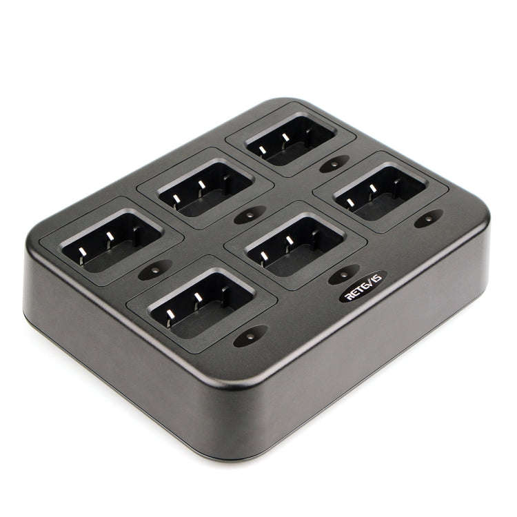 RETEVIS RTC27 Multi-function Six-Way Walkie Talkie Charger for Retevis RT27, US Plug