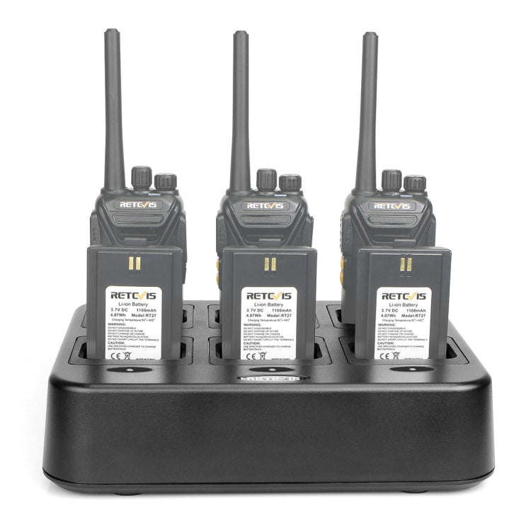 RETEVIS RTC27 Multi-function Six-Way Walkie Talkie Charger for Retevis RT27, US Plug