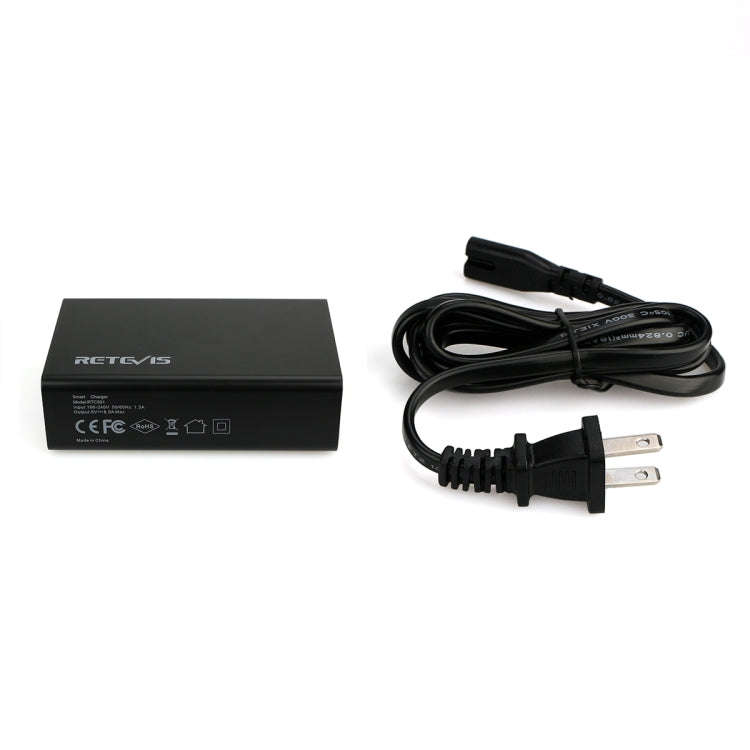 RETEVIS RTC501 40W / 8A 5 Ports USB Multi-function Charger Desktop Charging Station for H-777/RT2...