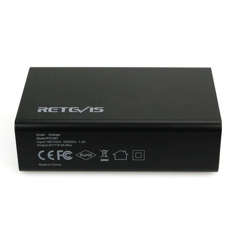 RETEVIS RTC501 40W / 8A 5 Ports USB Multi-function Charger Desktop Charging Station for H-777/RT2...