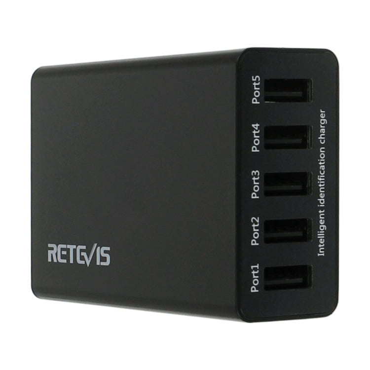 RETEVIS RTC501 40W / 8A 5 Ports USB Multi-function Charger Desktop Charging Station for H-777/RT2...