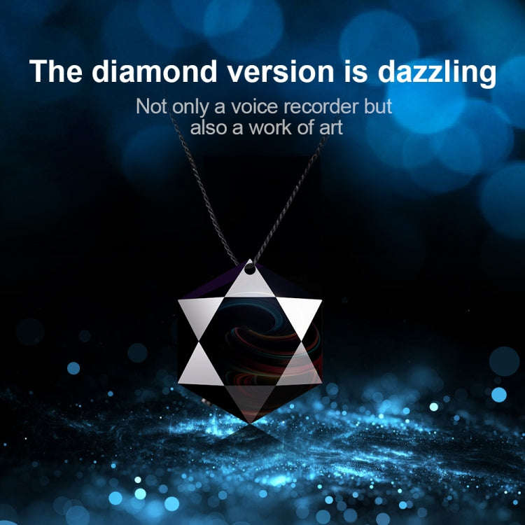 M6 Intelligent Voice Control Noise Reduction Recorder Pendant, Capacity:8GB