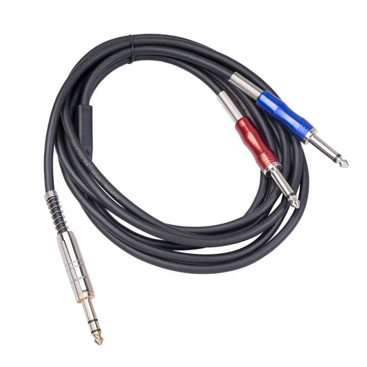 BLS0201-30 Stereo 6.35mm Male to Dual Mono 6.35mm Audio Cable, Length:3m