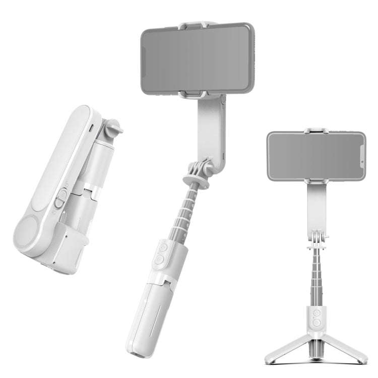 L09 Mini Folding Fill Light Gimbal Stabilizer Tripod(White)