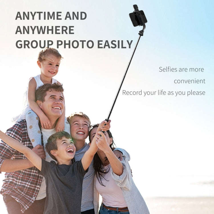 Q02S Fill Light Bluetooth Selfie Stick Tripod Mobile Phone Holder(White)