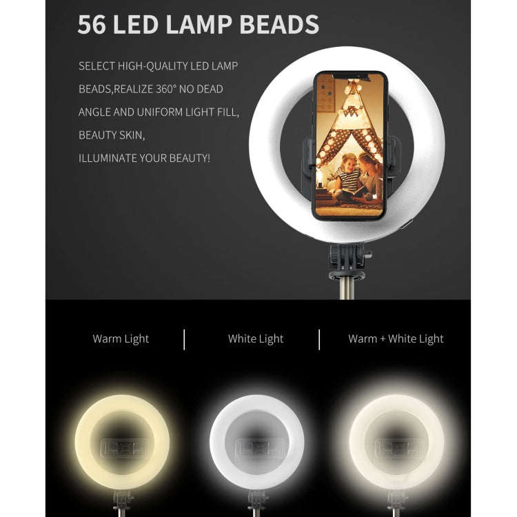 Q07 6 Inch Ring Light Portable Bluetooth Selfie Stick Tripod